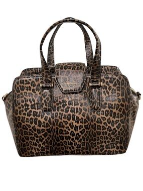 Henri Bendel "Lafayette" Leopard Print
Saffiano Leather Satchel/Crossbody NWOT
